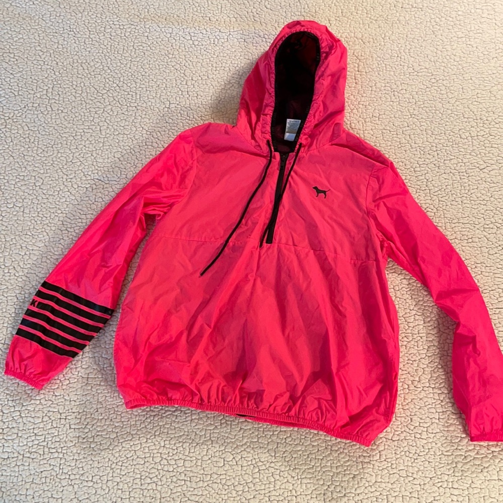 COPY - VS Pink quarter zip windbreaker